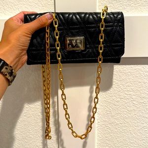 Marc By Marc Jacobs Quilted Lambskin Leather Crossbody Wallet